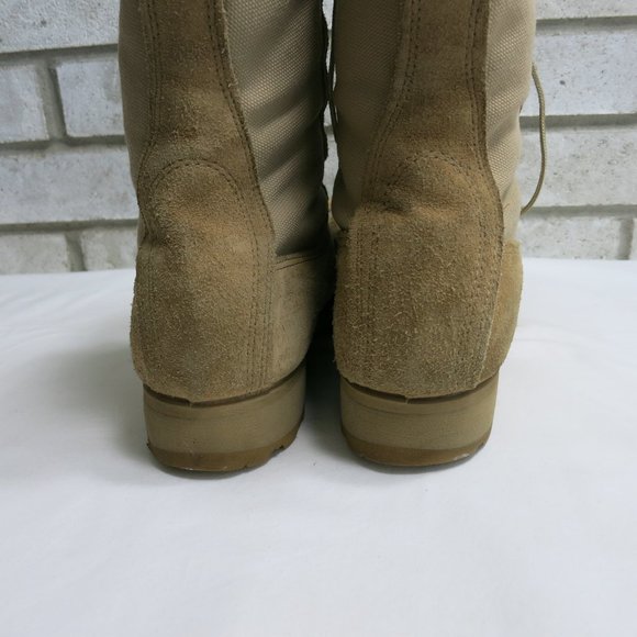 Belleville Suede Leather Canvas Combat Military Tactical Footwear Boots 11 R - Picture 6 of 7